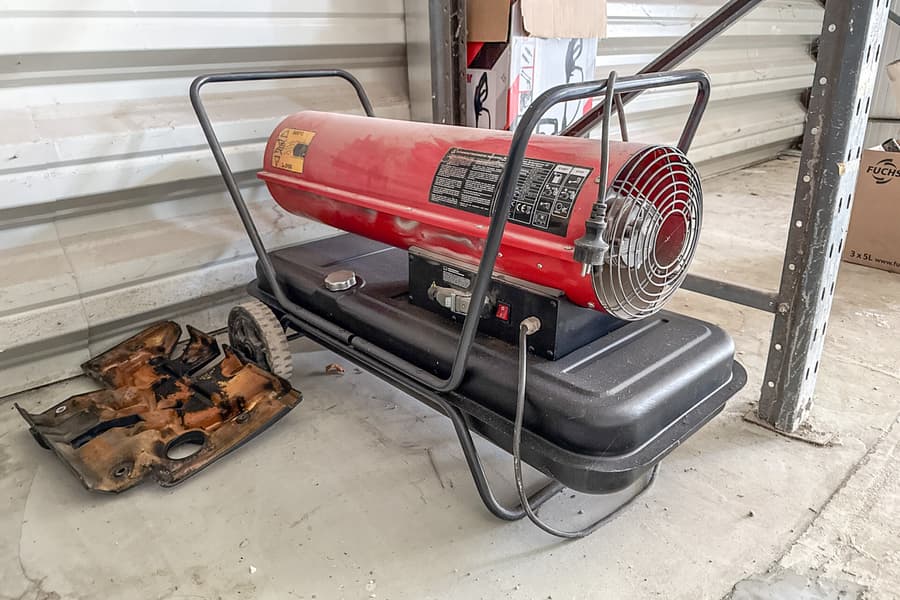 Öl-Heizkanone Rotek HO-50-230-T, fahrbar